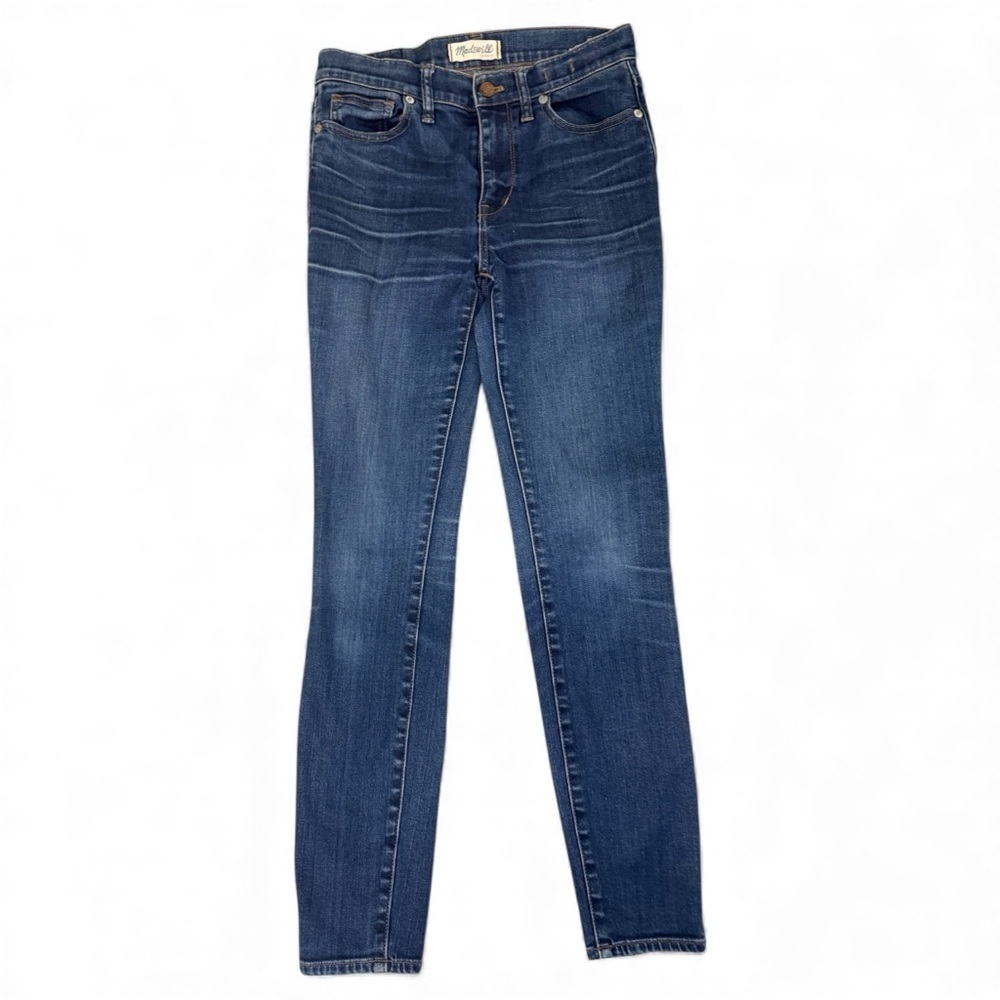 Madewell High Riser Skinny Jeans Womens 27 Blue Stretch Denim High Rise